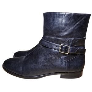 Ann Taylor - Woman's Size 11 Black Selene Leather Bootie Shoes Org. $198.00